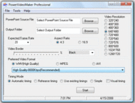 PowerVideoMaker for PowerPoint 2000 screenshot